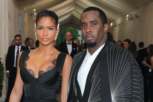 Cassie, left, and Sean "Diddy" Combs attend the Costume Institute Gala at Metropolitan Museum of Art on May 1, 2017, in New York City.